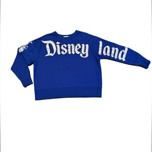 Disney Women’s Large Sweatshirt Royal Blue Disneyland